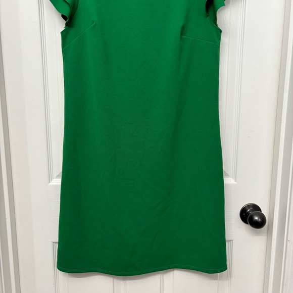 Ces Femme Green Shift Dress | Women’s Small | Flutter Sleeve Sheath - Picture 4 of 10